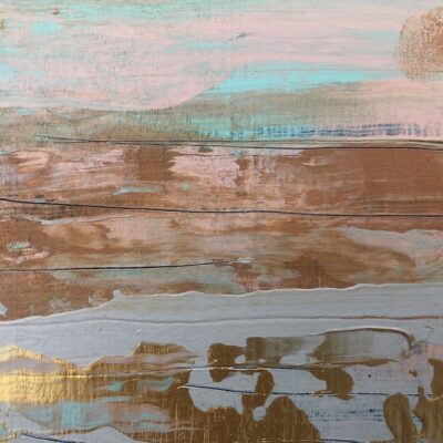 Copper Beach small painting on wood heARTsongpaintings 1 s